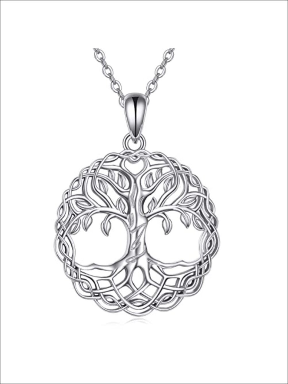 Tree of Life Necklace 925 Sterling Silver Pendant Gift Celtic Jewelry Women